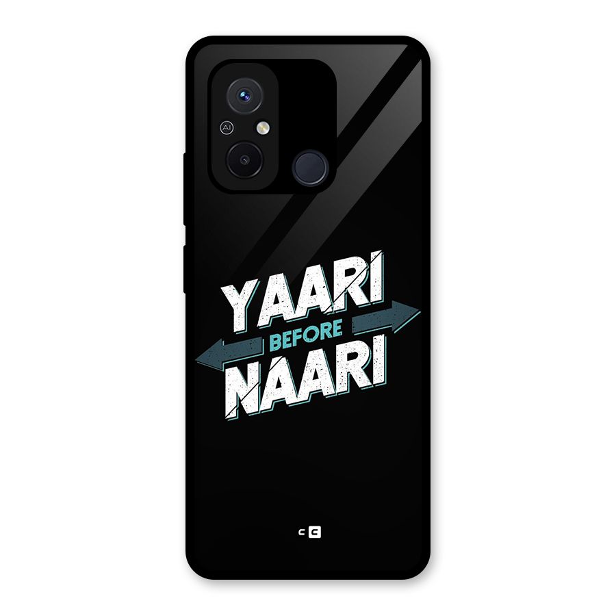 Yaari Naari Glass Back Case for Redmi 12C