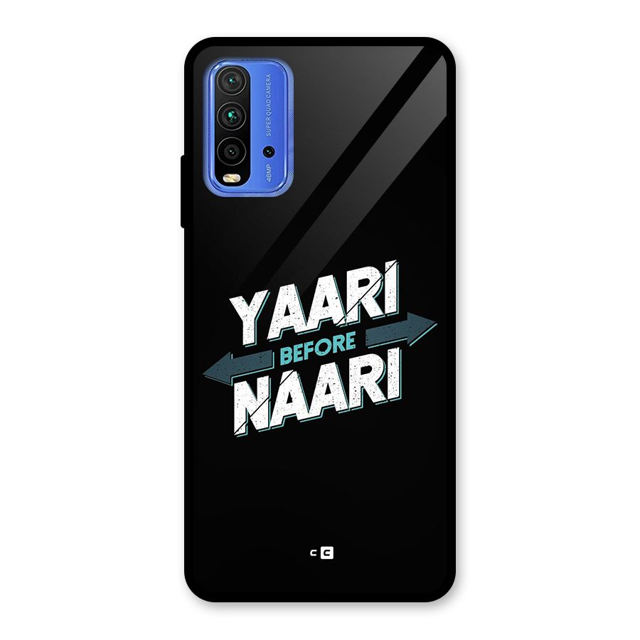 Yaari Naari Glass Back Case for Redmi 9 Power
