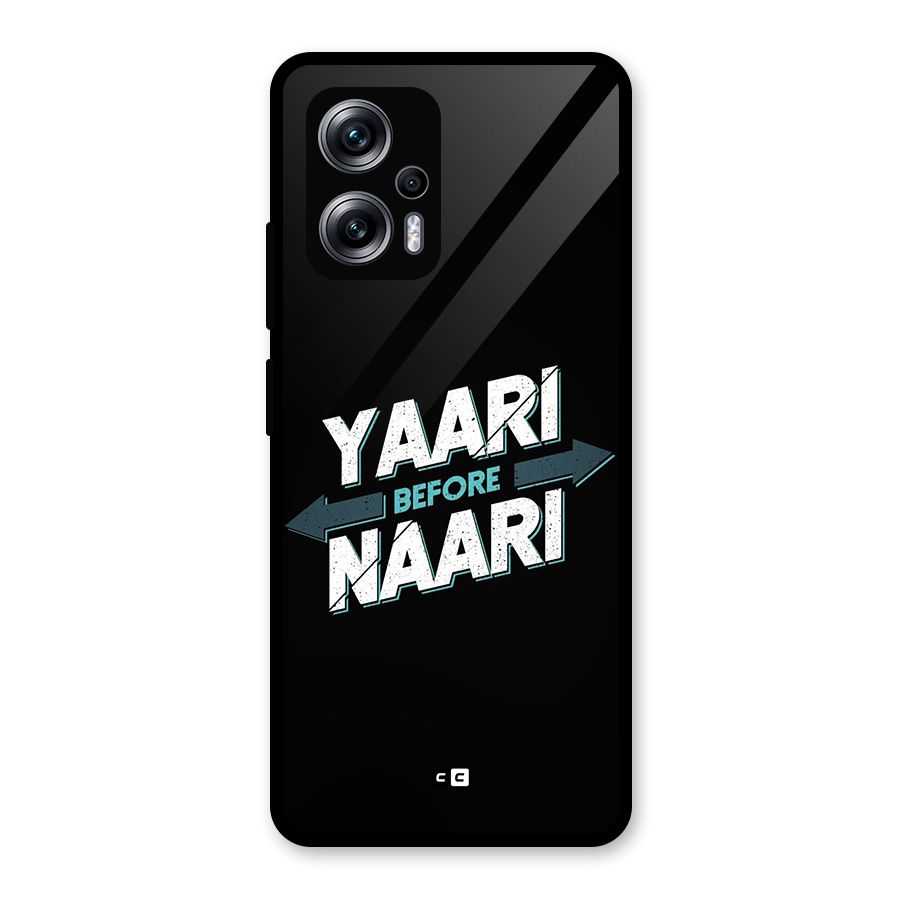 Yaari Naari Glass Back Case for Redmi K50i