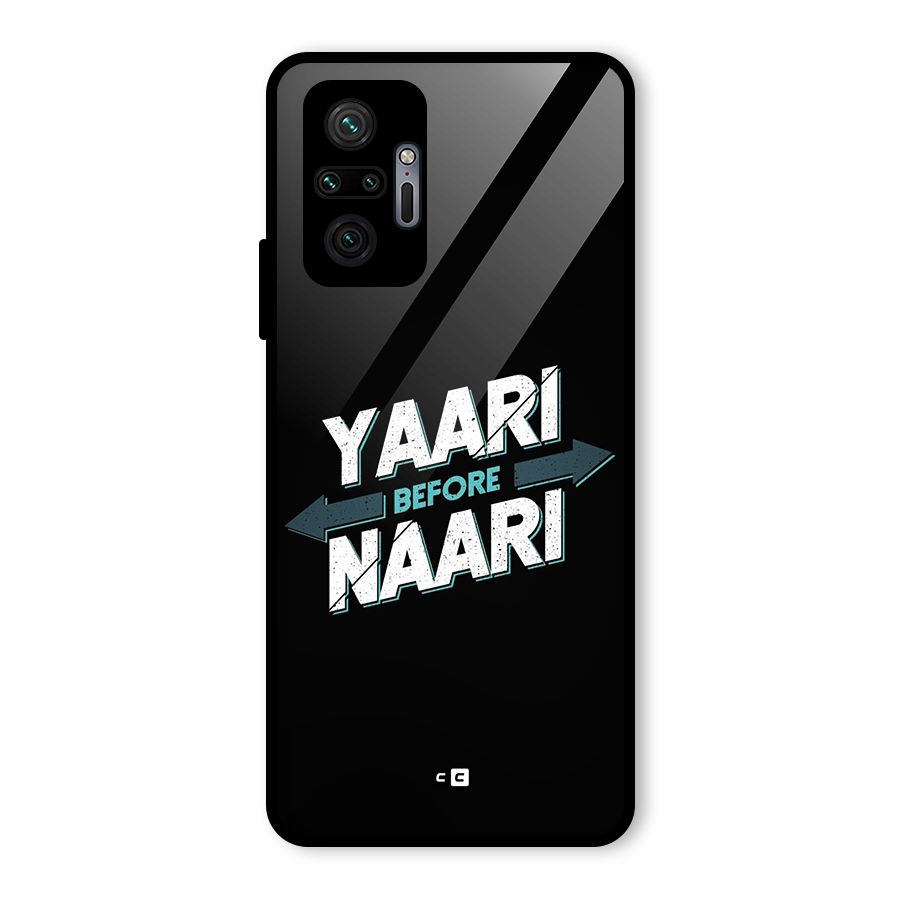 Yaari Naari Glass Back Case for Redmi Note 10 Pro Max
