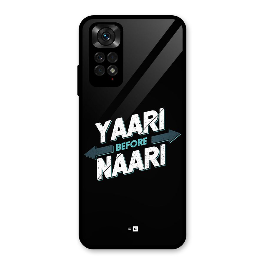 Yaari Naari Glass Back Case for Redmi Note 11S