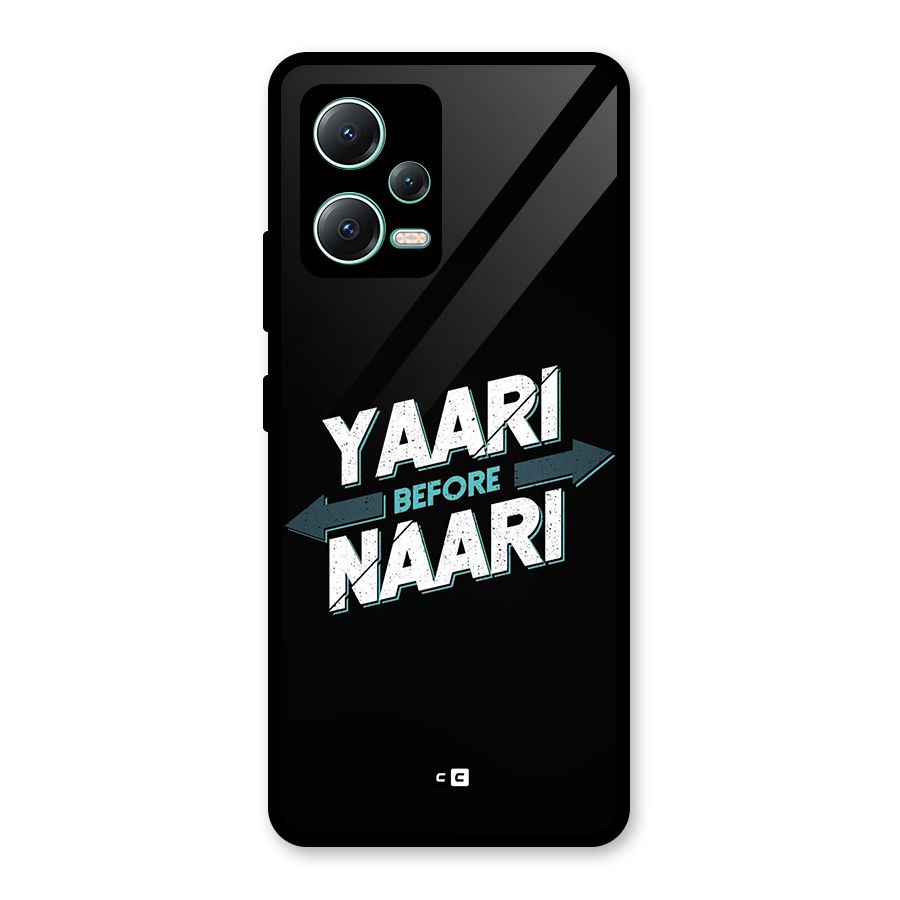 Yaari Naari Glass Back Case for Redmi Note 12 5G
