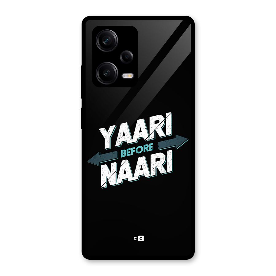 Yaari Naari Glass Back Case for Redmi Note 12 Pro