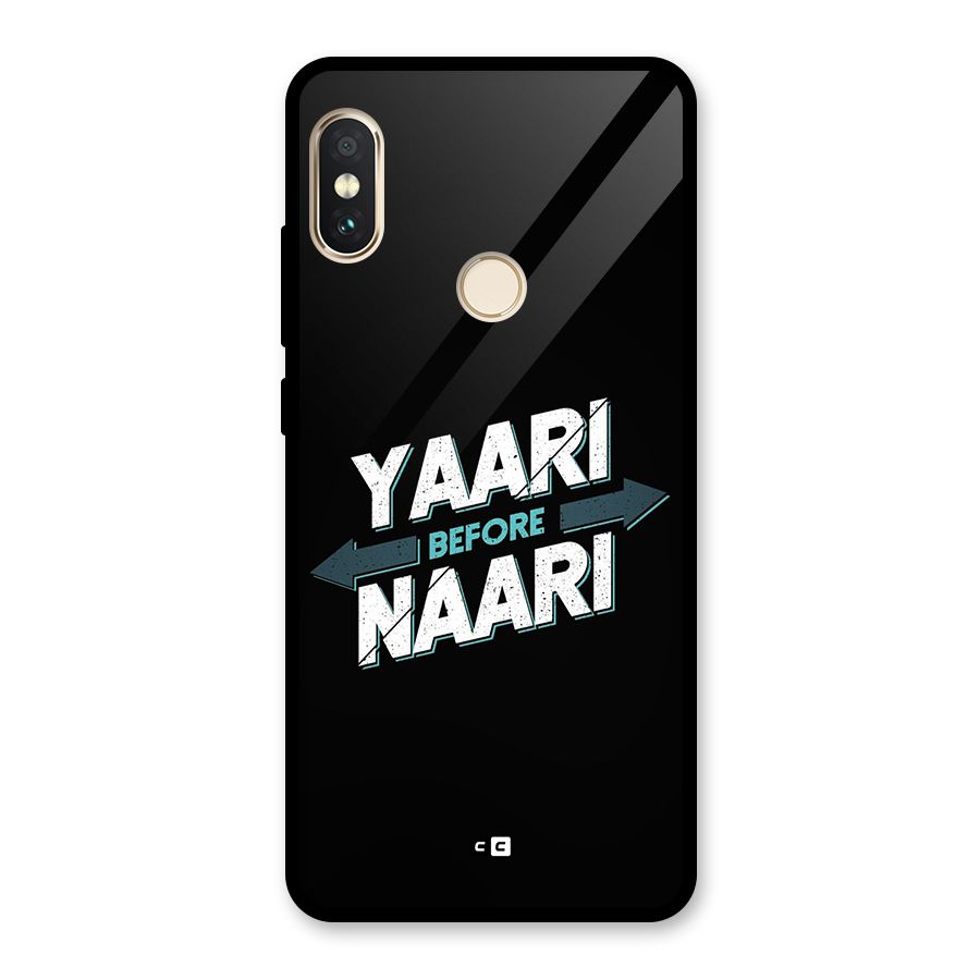 Yaari Naari Glass Back Case for Redmi Note 5 Pro