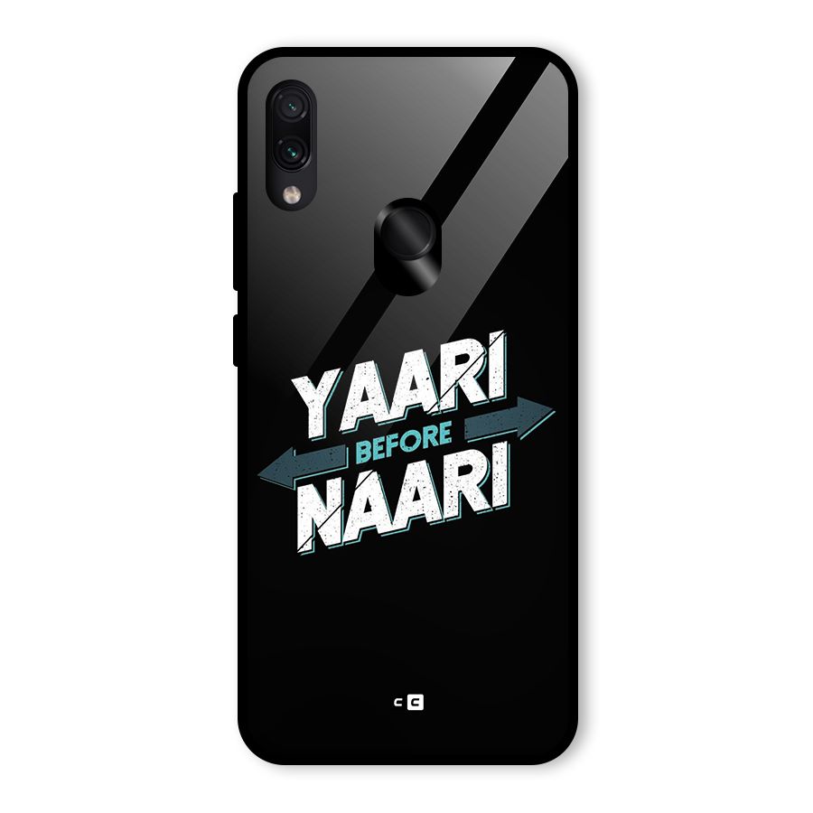 Yaari Naari Glass Back Case for Redmi Note 7 Pro