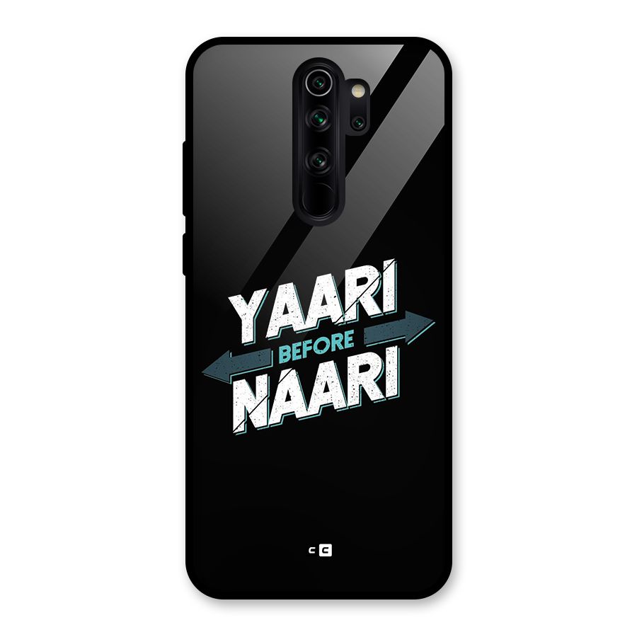 Yaari Naari Glass Back Case for Redmi Note 8 Pro
