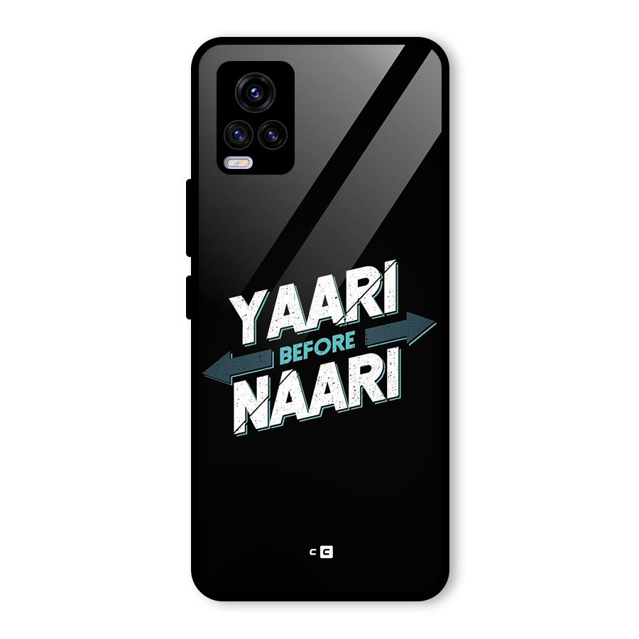 Yaari Naari Glass Back Case for Vivo V20