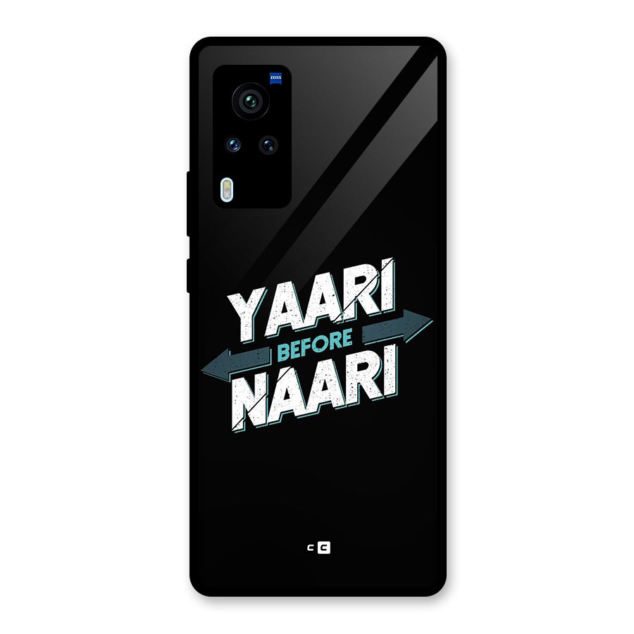 Yaari Naari Glass Back Case for Vivo X60 Pro