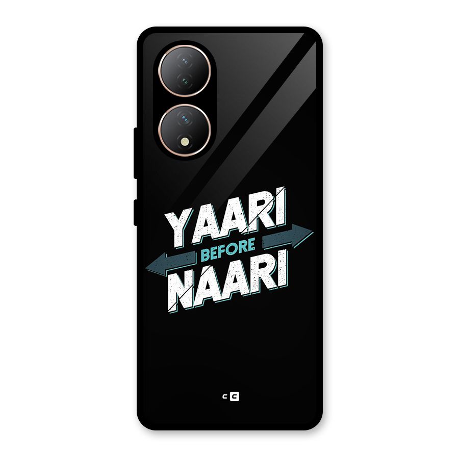 Yaari Naari Glass Back Case for Vivo Y100