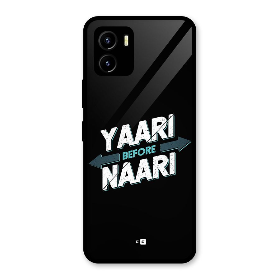 Yaari Naari Glass Back Case for Vivo Y15s