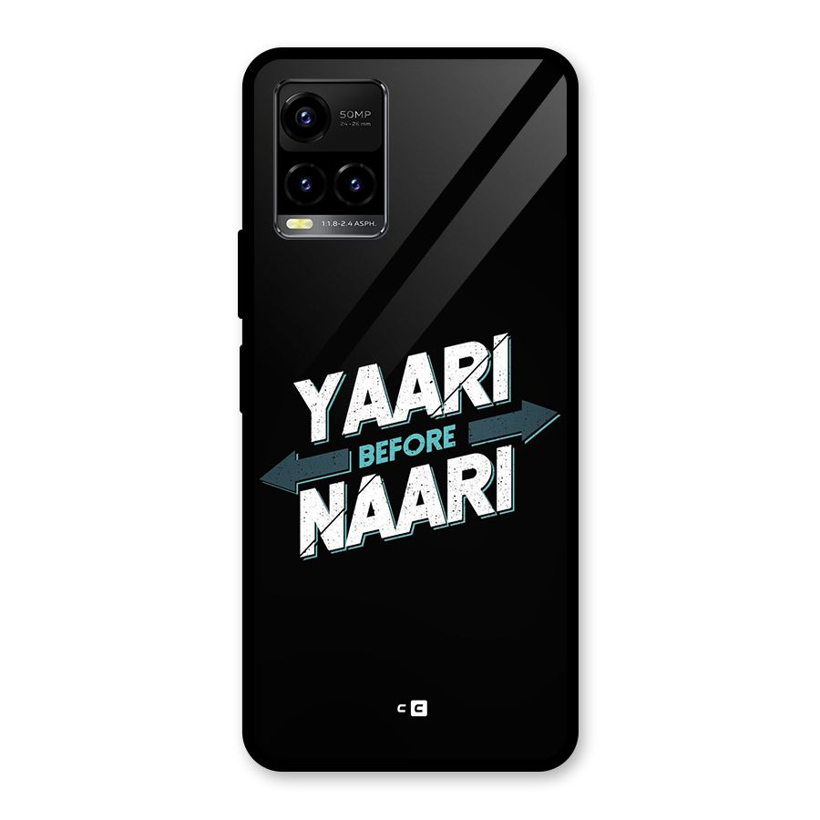 Yaari Naari Glass Back Case for Vivo Y21A