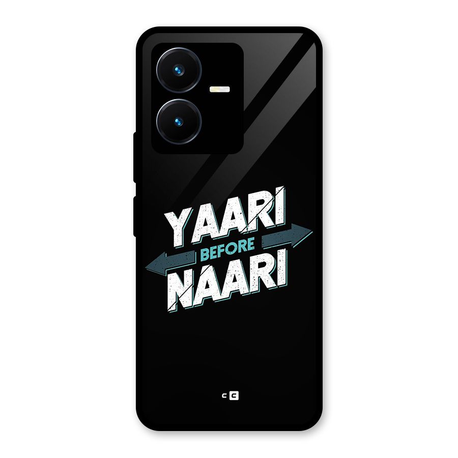 Yaari Naari Glass Back Case for Vivo Y22