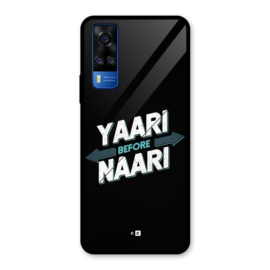 Yaari Naari Glass Back Case for Vivo Y31