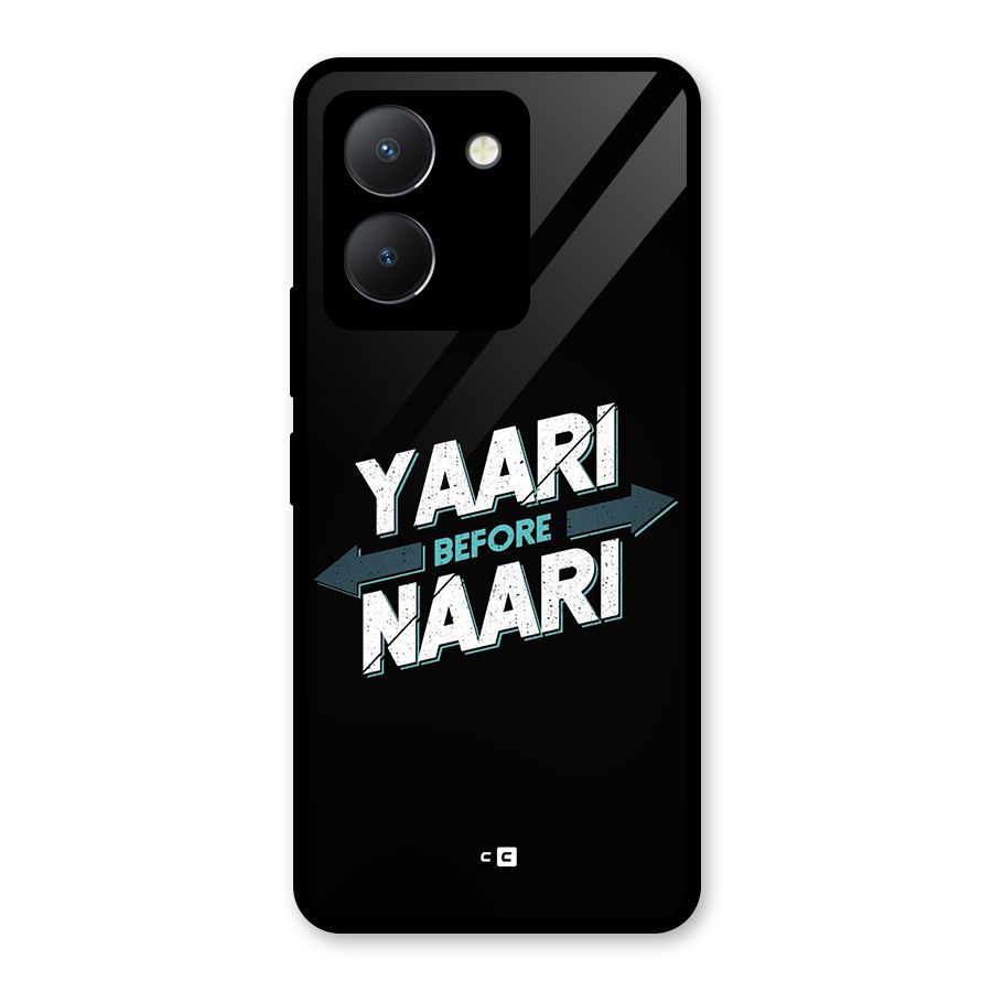 Yaari Naari Glass Back Case for Vivo Y36