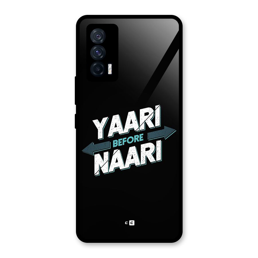 Yaari Naari Glass Back Case for Vivo iQOO 7 5G