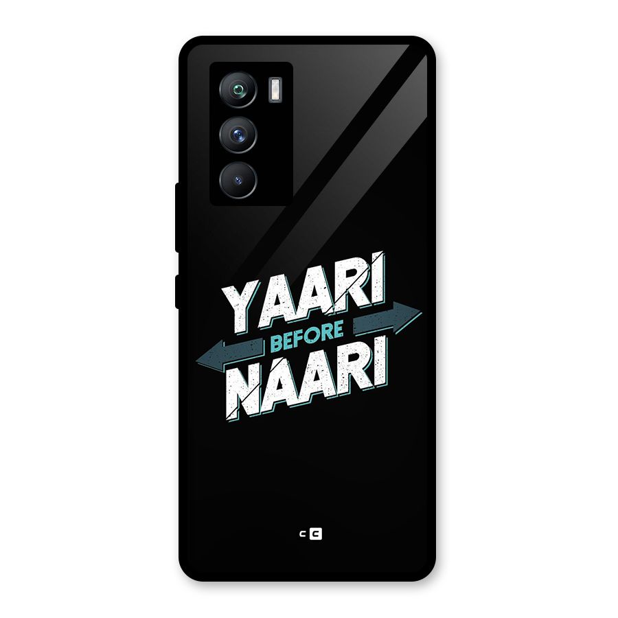 Yaari Naari Glass Back Case for Vivo iQOO 9 SE