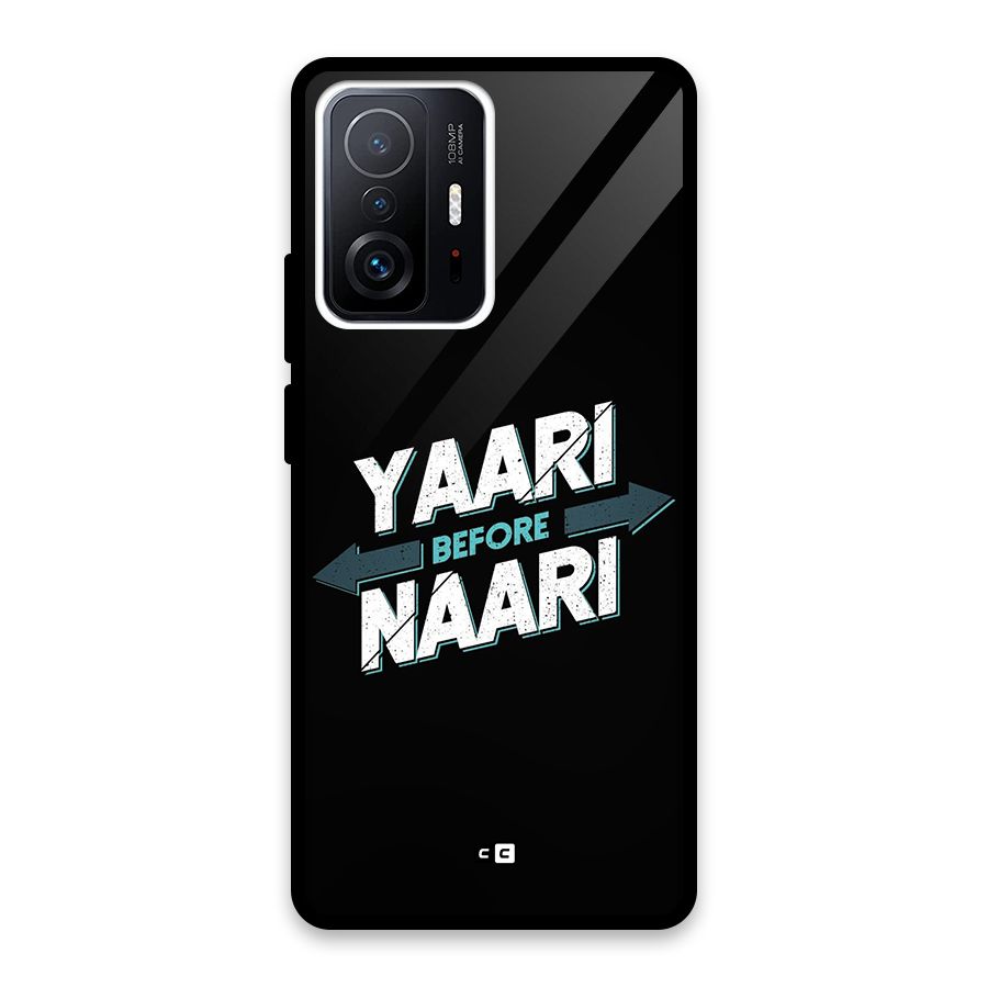 Yaari Naari Glass Back Case for Xiaomi 11T Pro