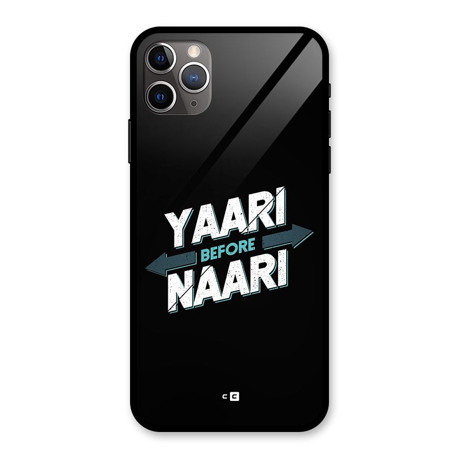 Yaari Naari Glass Back Case for iPhone 11 Pro Max