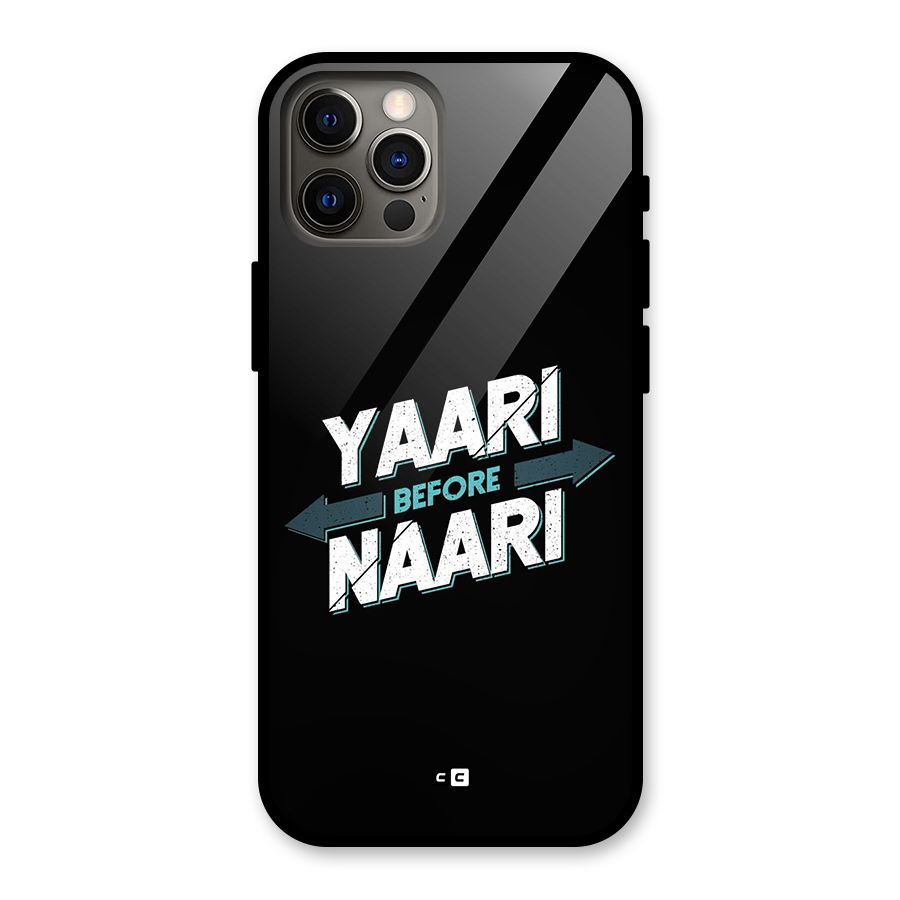 Yaari Naari Glass Back Case for iPhone 12 Pro