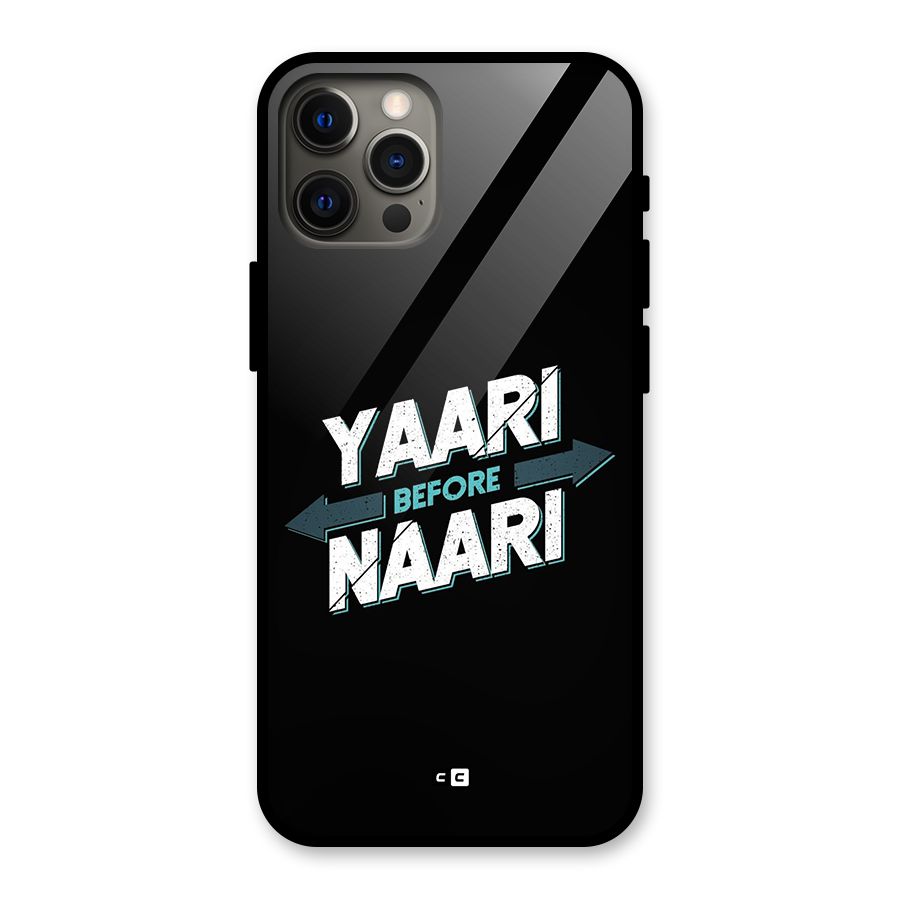 Yaari Naari Glass Back Case for iPhone 12 Pro Max
