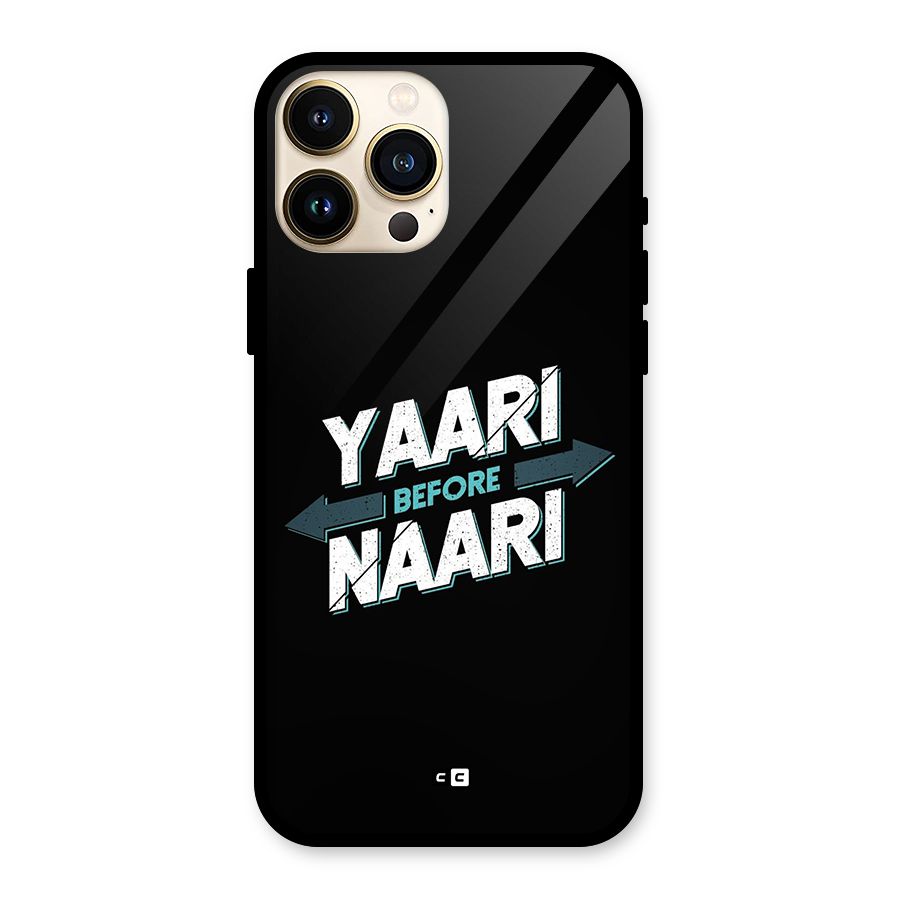 Yaari Naari Glass Back Case for iPhone 13 Pro Max
