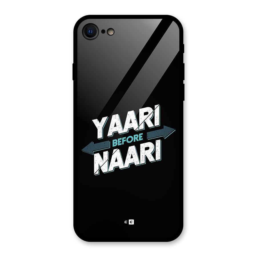 Yaari Naari Glass Back Case for iPhone 7