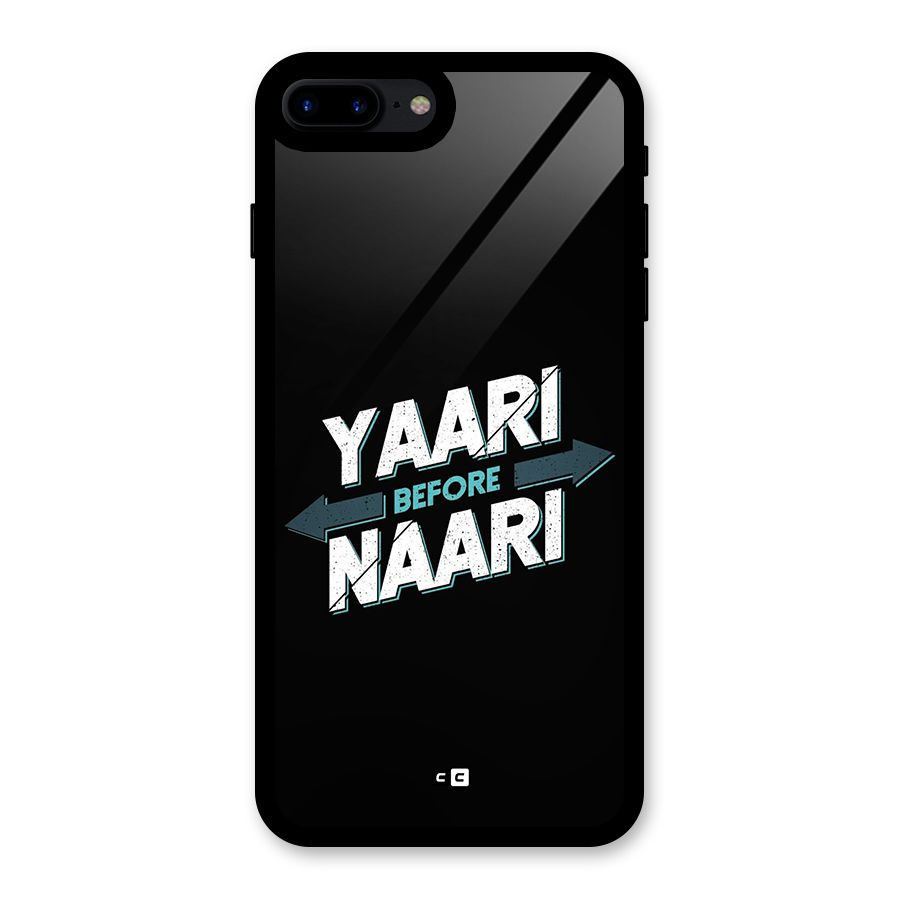Yaari Naari Glass Back Case for iPhone 7 Plus