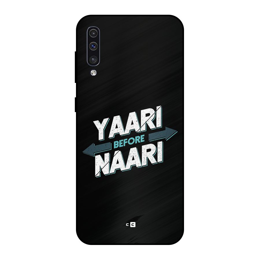 Yaari Naari Metal Back Case for Galaxy A30s