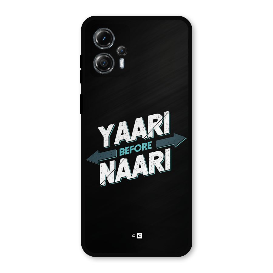Yaari Naari Metal Back Case for Moto G13