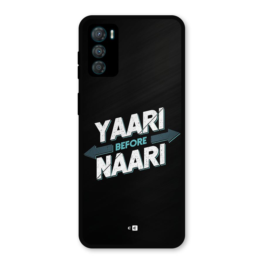 Yaari Naari Metal Back Case for Moto G42