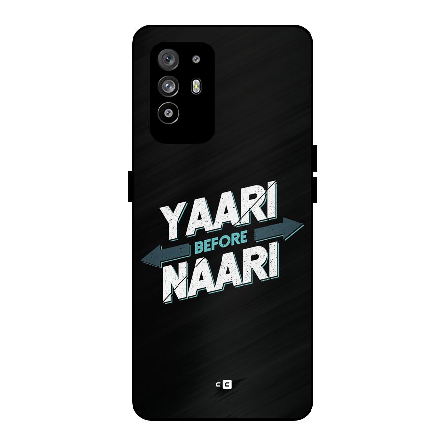 Yaari Naari Metal Back Case for Oppo F19 Pro Plus 5G
