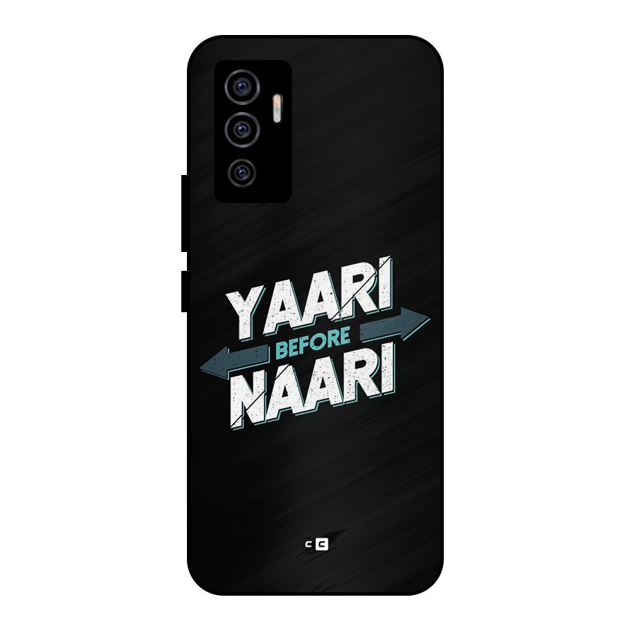 Yaari Naari Metal Back Case for Vivo V23e