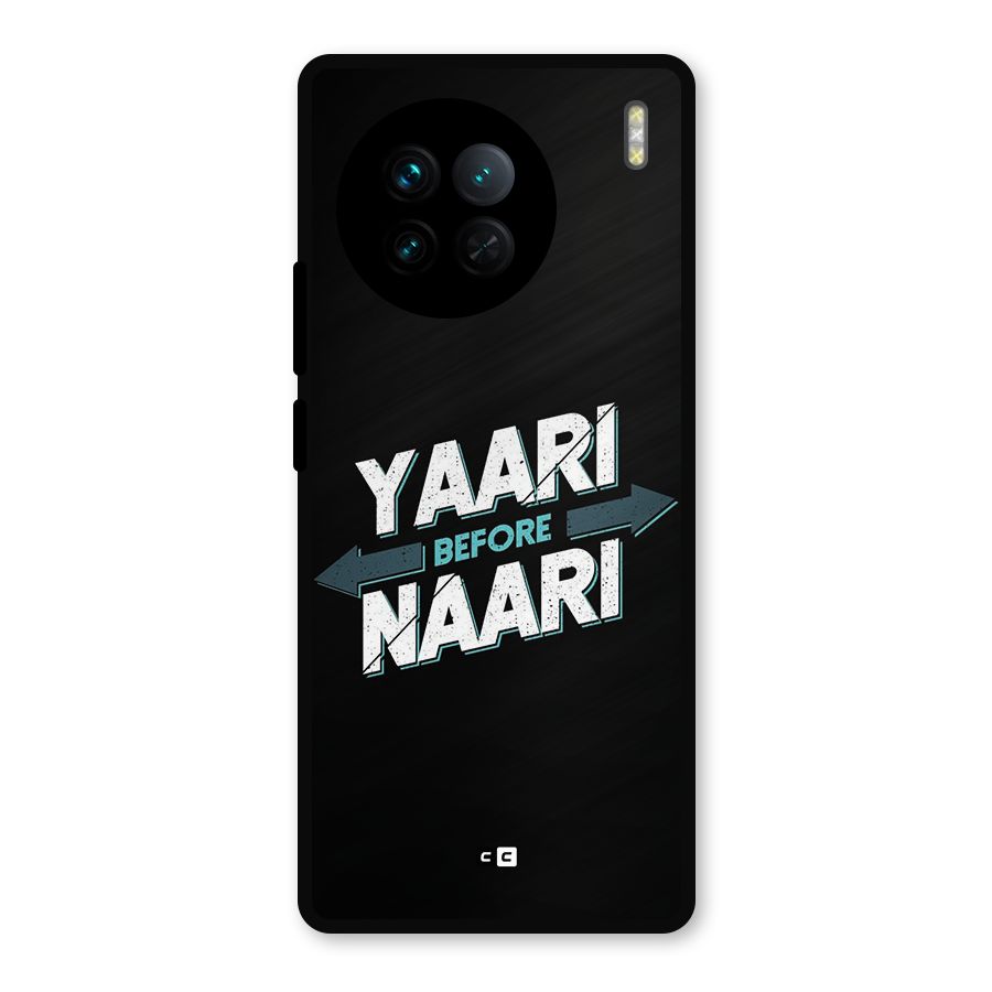 Yaari Naari Metal Back Case for Vivo X90