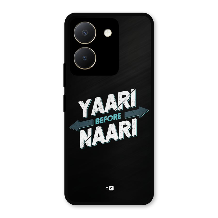 Yaari Naari Metal Back Case for Vivo Y36