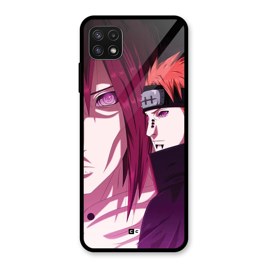 Yahiko With Nagato Glass Back Case for Galaxy A22 5G