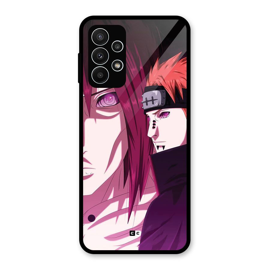 Yahiko With Nagato Glass Back Case for Galaxy A23