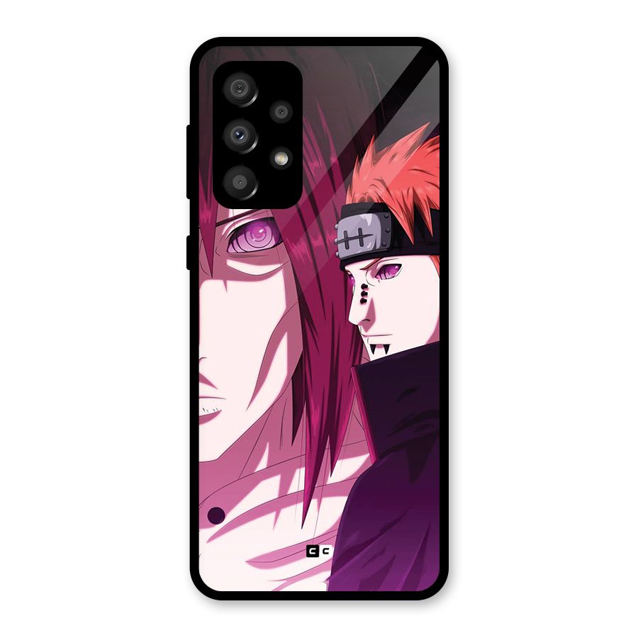 Yahiko With Nagato Glass Back Case for Galaxy A32