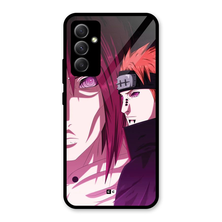 Yahiko With Nagato Glass Back Case for Galaxy A34