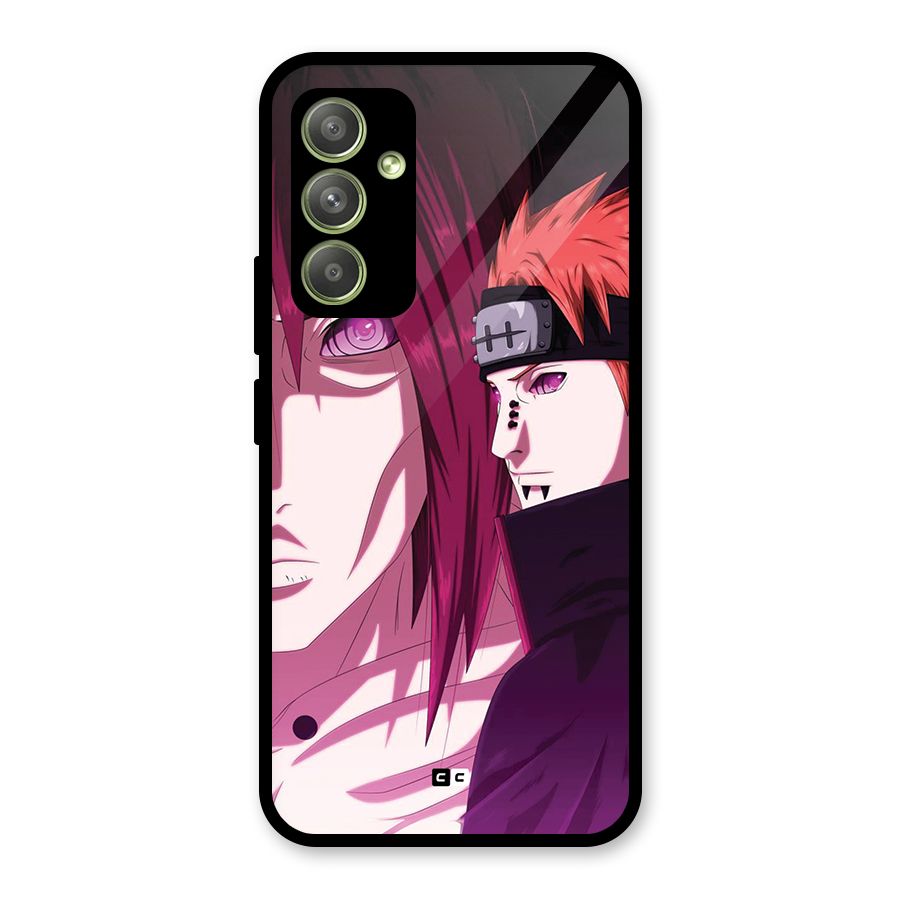 Yahiko With Nagato Glass Back Case for Galaxy A54