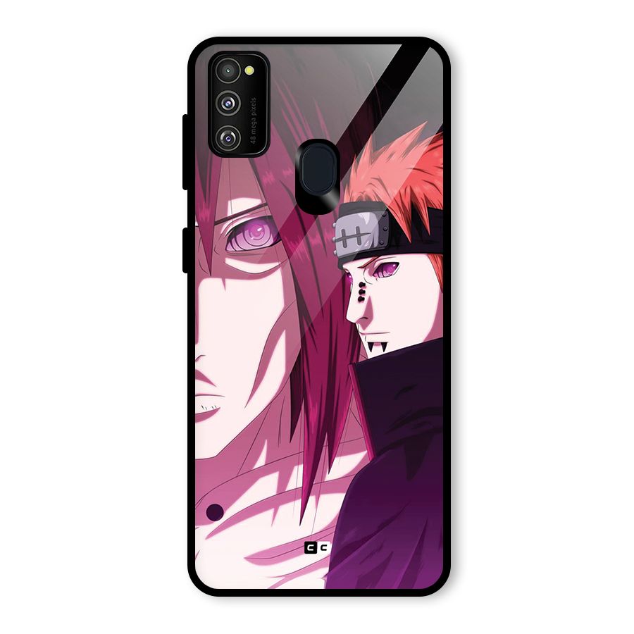 Yahiko With Nagato Glass Back Case for Galaxy M30s