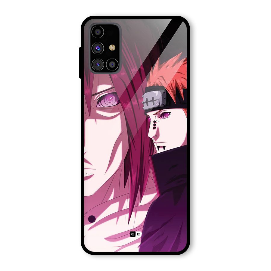 Yahiko With Nagato Glass Back Case for Galaxy M31s