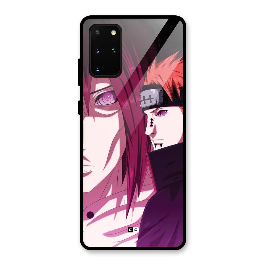 Yahiko With Nagato Glass Back Case for Galaxy S20 Plus