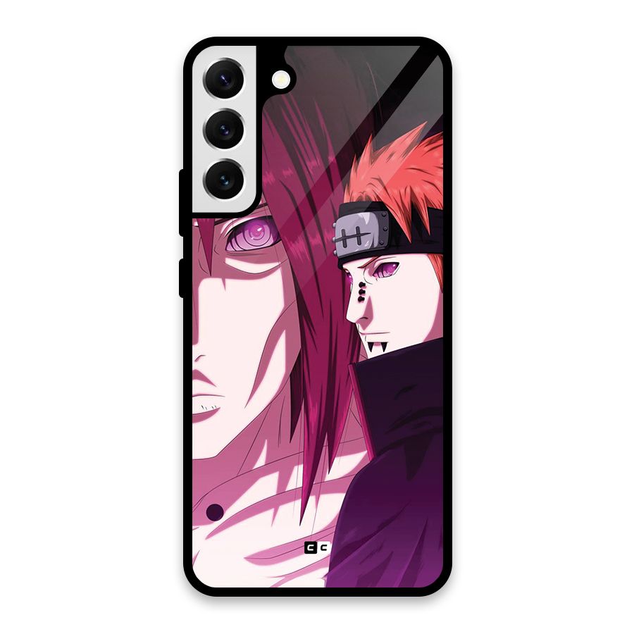 Yahiko With Nagato Glass Back Case for Galaxy S22 Plus 5G