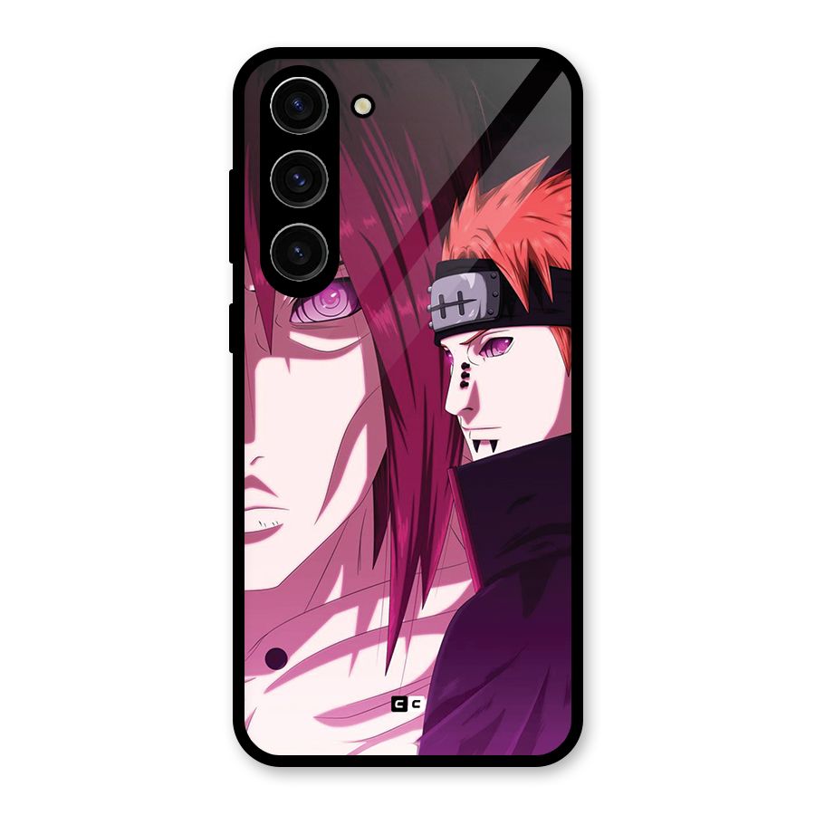 Yahiko With Nagato Glass Back Case for Galaxy S23 Plus