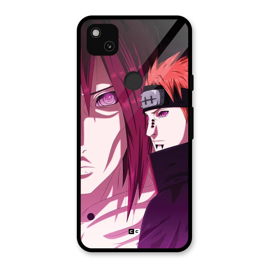 Yahiko With Nagato Glass Back Case for Google Pixel 4a