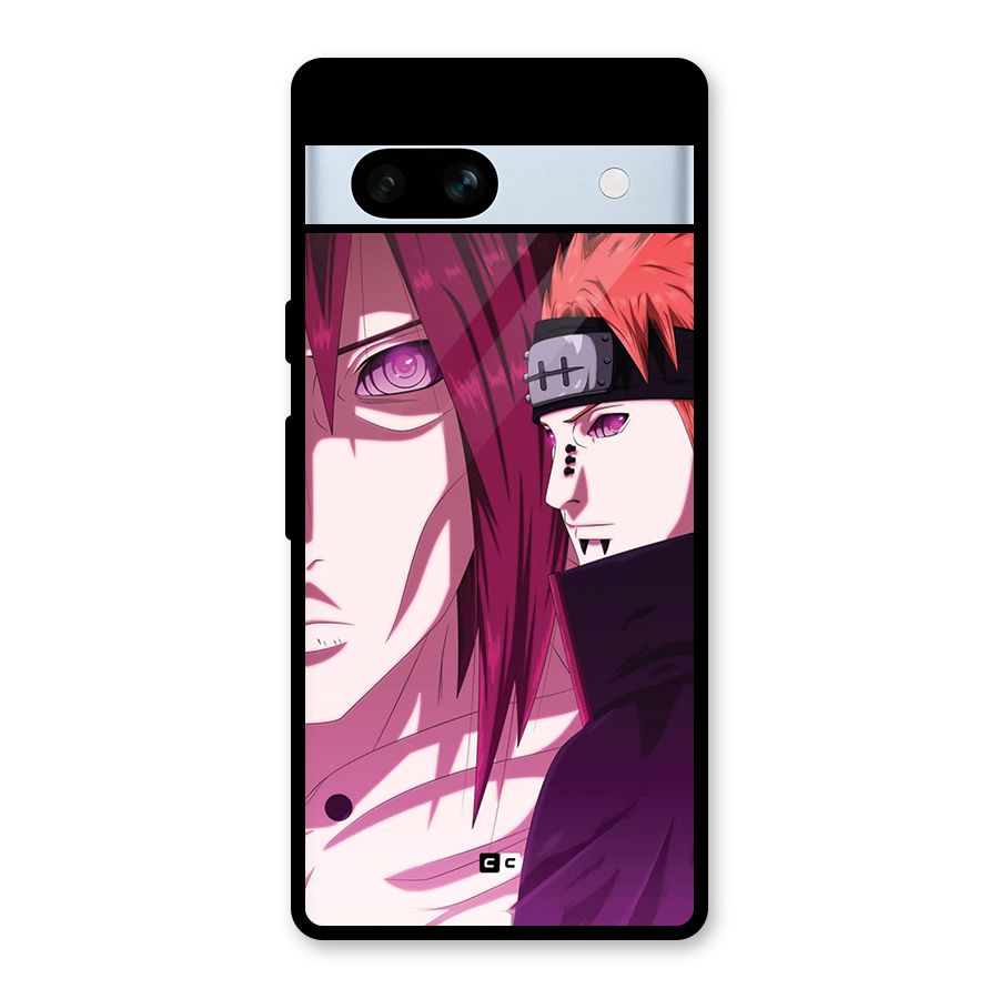 Yahiko With Nagato Glass Back Case for Google Pixel 7a