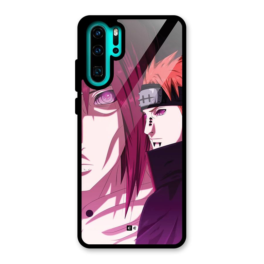 Yahiko With Nagato Glass Back Case for Huawei P30 Pro