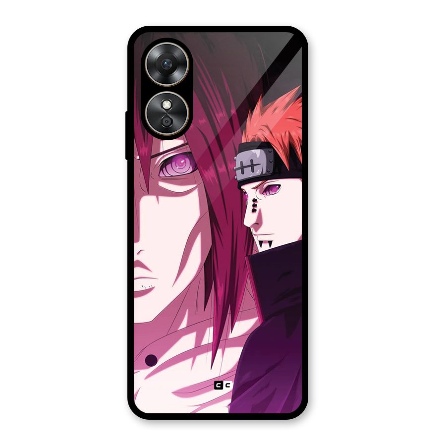 Yahiko With Nagato Glass Back Case for Oppo A17