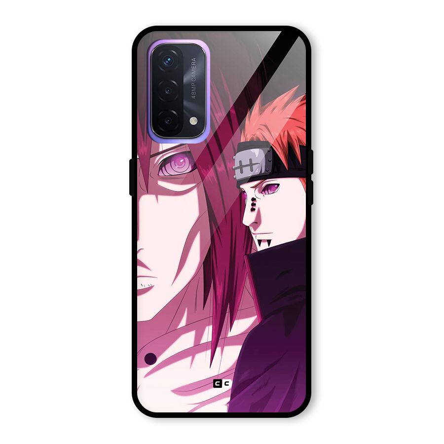 Yahiko With Nagato Glass Back Case for Oppo A74 5G