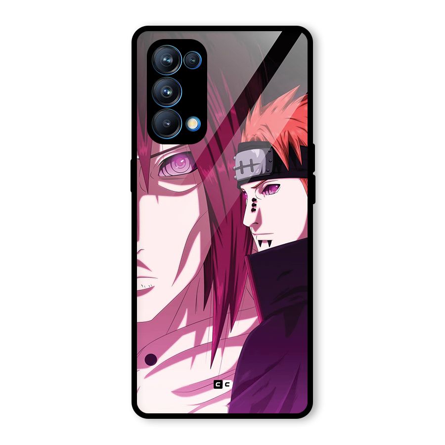 Yahiko With Nagato Glass Back Case for Oppo Reno5 Pro 5G